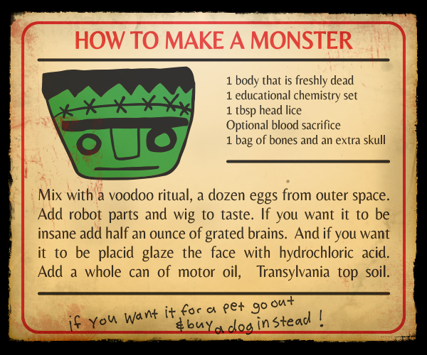 how to make a monster